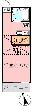 ハイム都Ⅲ 101号室 間取り