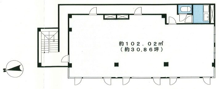 IMPビル 2F号室 間取り