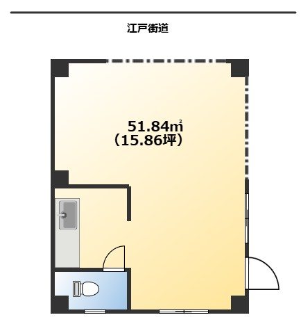 シティハイムA' A号室 間取り