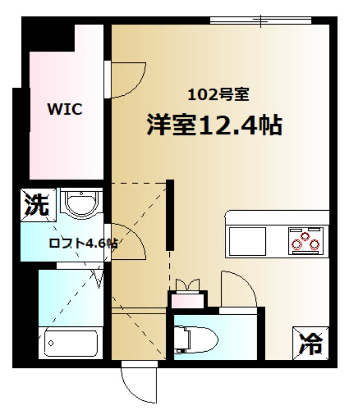 クラウンマンション 間取り図