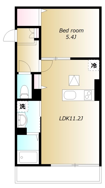 カーサビアンカ 102号室 間取り