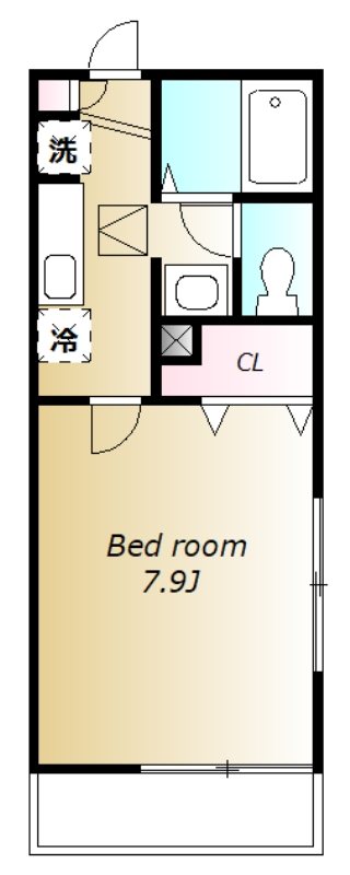 ティエラ中浦和 105号室 間取り