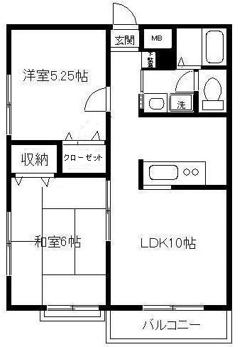 エミネンスハウスⅡ A 間取り図