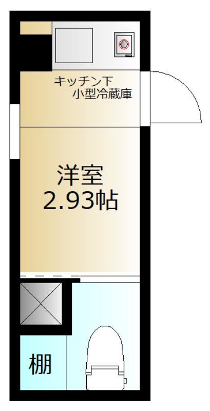 the TEN Ⅱ 101号室 間取り
