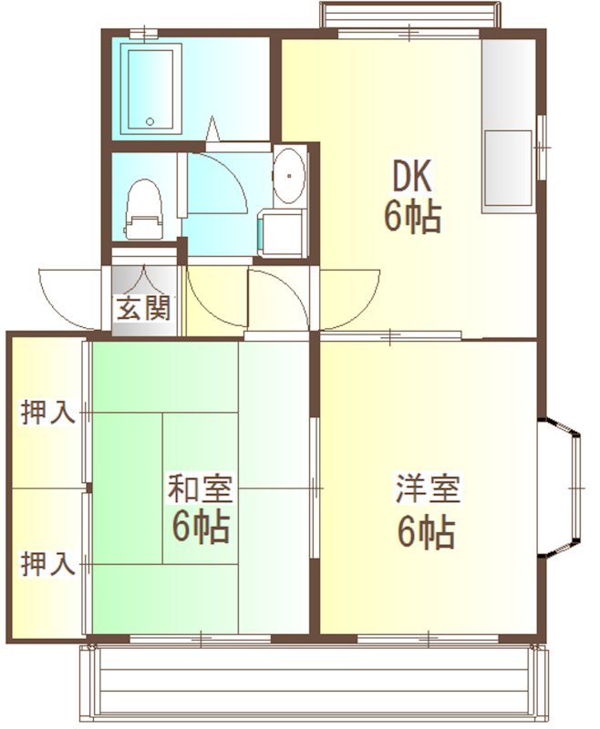カサフェリース 201号室 間取り
