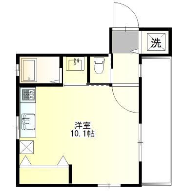 Hale市川南 301号室 間取り