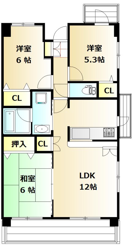 ラフィネ・エスト 604号室 間取り