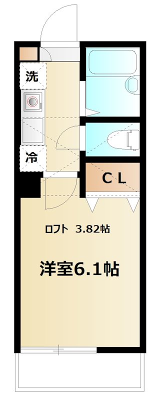 AQUA TERRACE 202号室 間取り