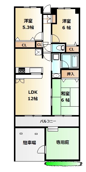 ラフィネ・エスト 間取り図