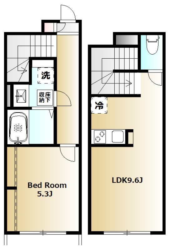 Hanalei Garden 103号室 間取り