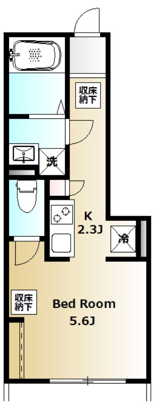 Hanalei Garden 101号室 間取り