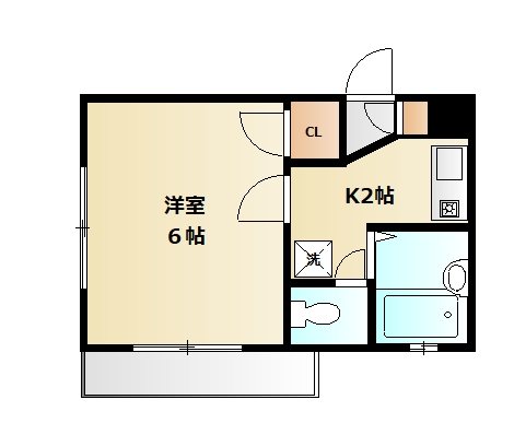 PRENDRE　OHI 101号室 間取り