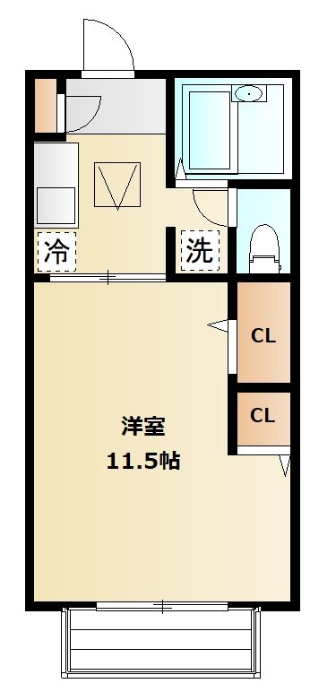 エルミタージュA 間取り図