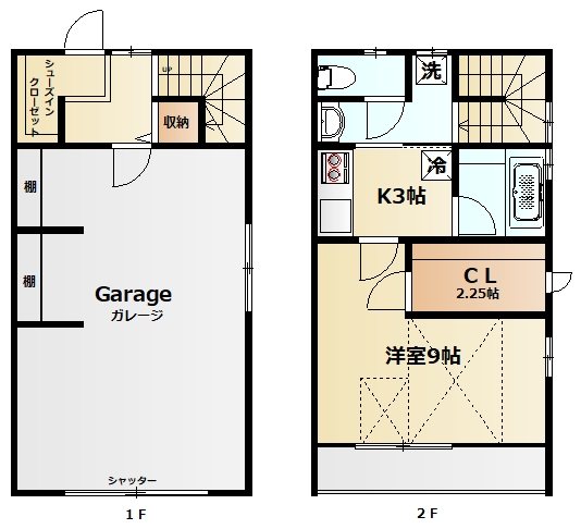ライズ.G D号室 間取り