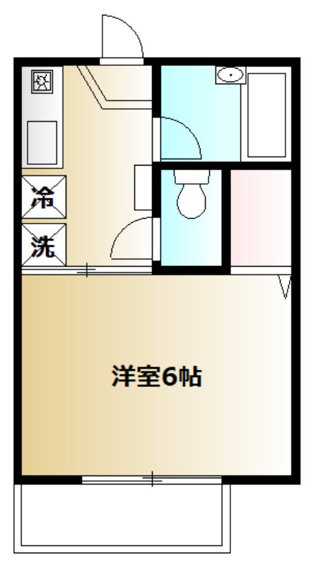 ドミール学芸大 102号室 間取り