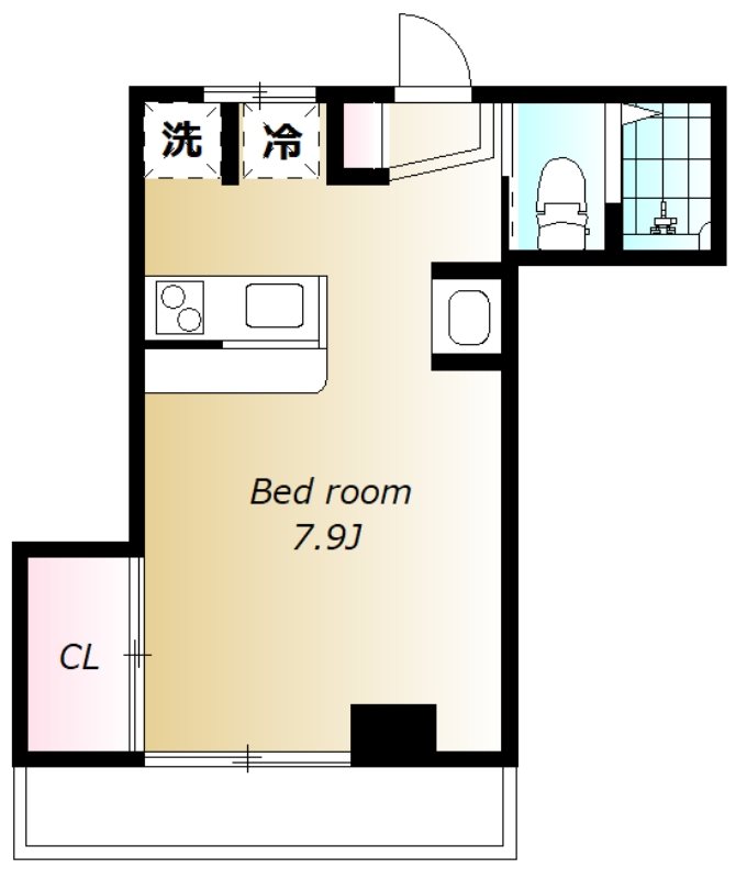 LEVEL.M(レベル・エム) 302号室 間取り