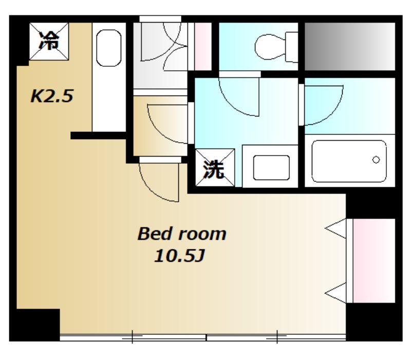 スクエア日本橋 701号室 間取り