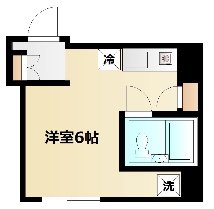 シャリエール住吉 103号室 間取り