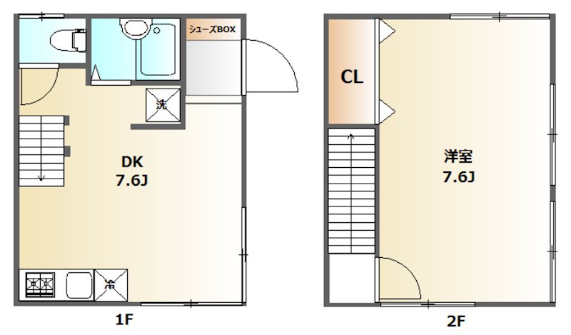 東向島戸建 間取り図
