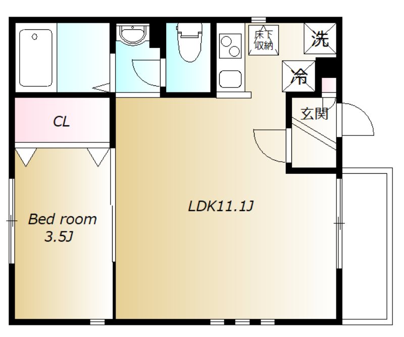 メゾン　アスカ 間取り図