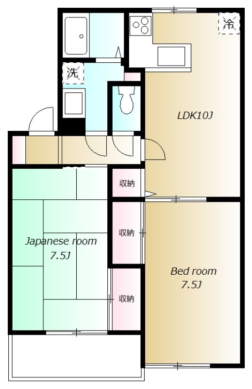 ベルウッドⅡ 間取り図