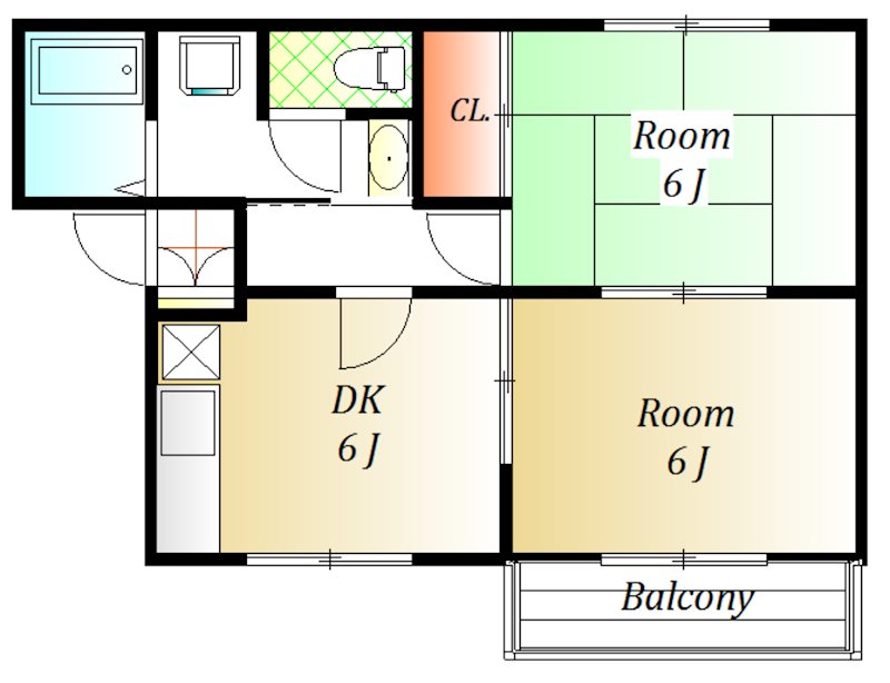 VICTORIA 205号室 間取り