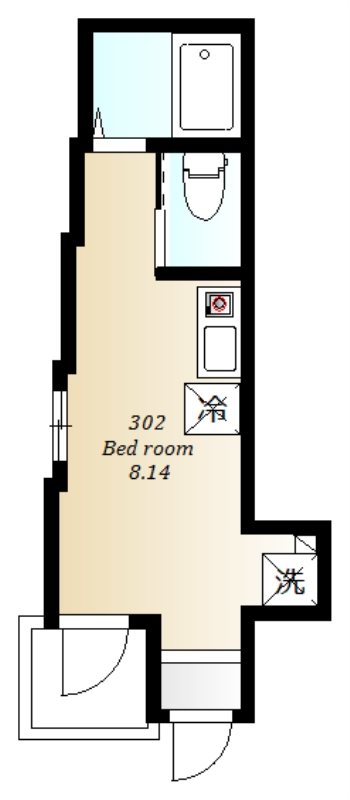AMUSE三軒茶屋 302号室 間取り
