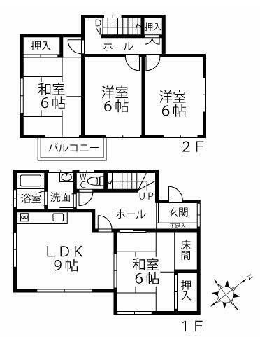東野貸家 間取り