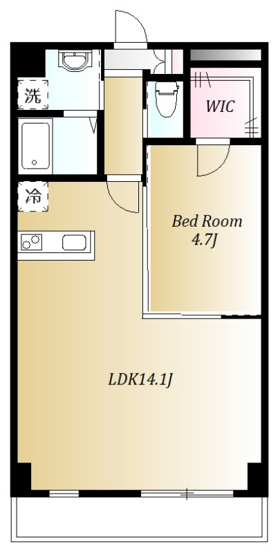ペイザージュ本町 202号室 間取り
