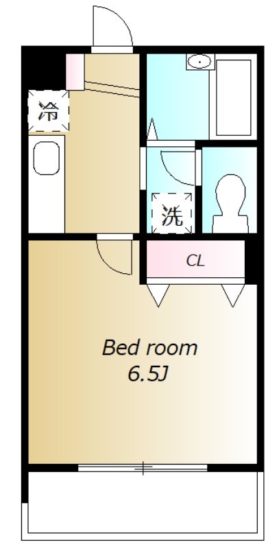 ベルサーモス 203号室 間取り