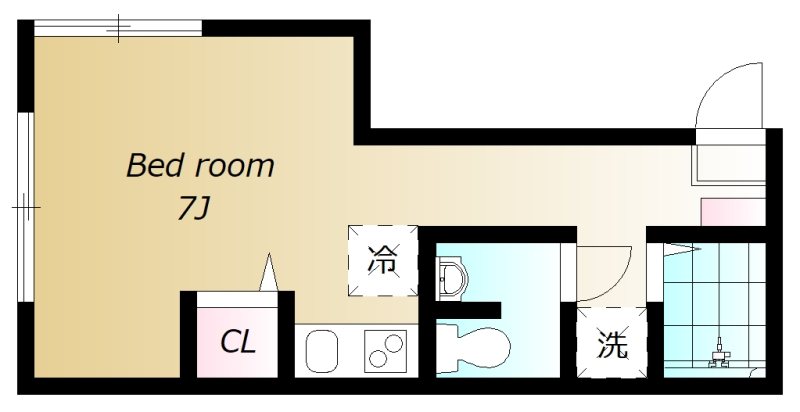 プリメ王子 201号室 間取り