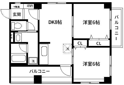 セント・エルモス 間取り図