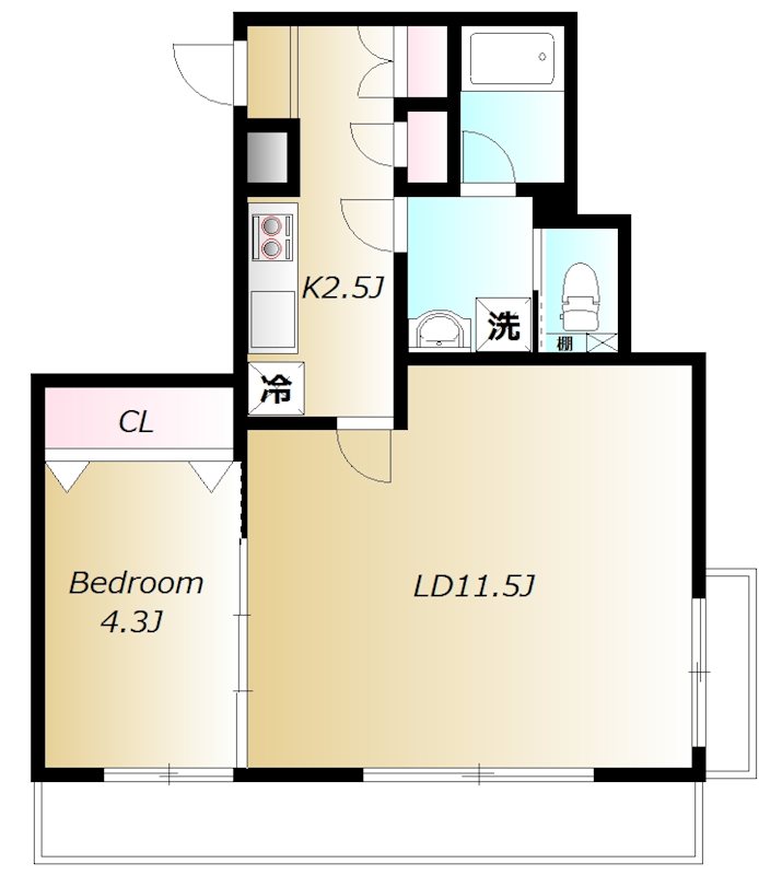 セルリアンパーク根岸 間取り図