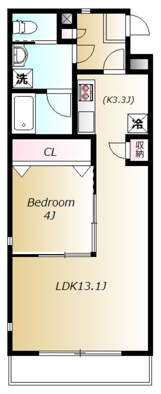 セルリアンパーク根岸 305号室 間取り