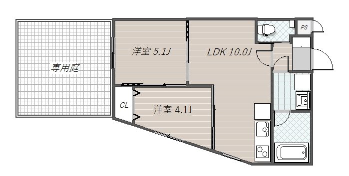 メルヴェーユ蘇我 間取り図
