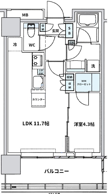THE YOKOHAMA FRONT TOWER 間取り図