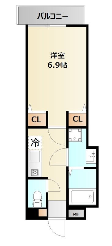 ミリアビタ弁天 間取り図