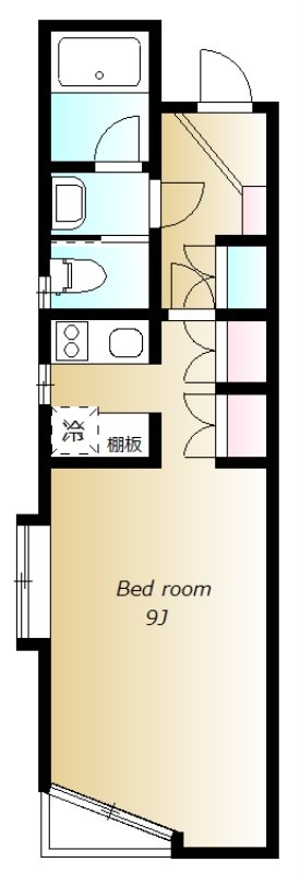 ミルフィーユ恵比寿 103号室 間取り