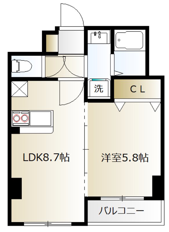 ミリアビタ№28 403号室 間取り