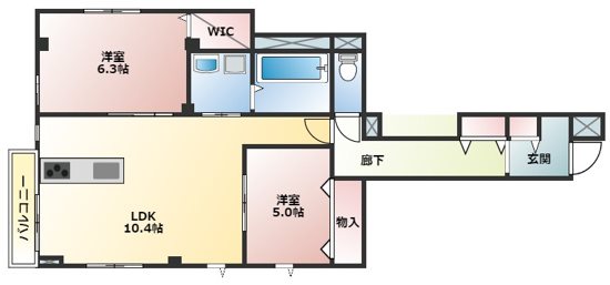 Montagne・sel B 101号室 間取り