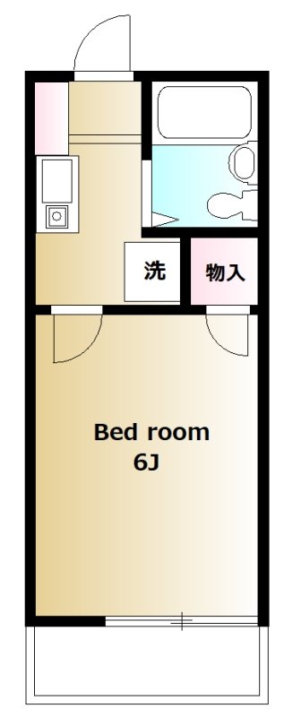 サンライトパストラル 103号室 間取り