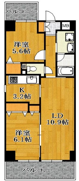 グラシア 402号室 間取り