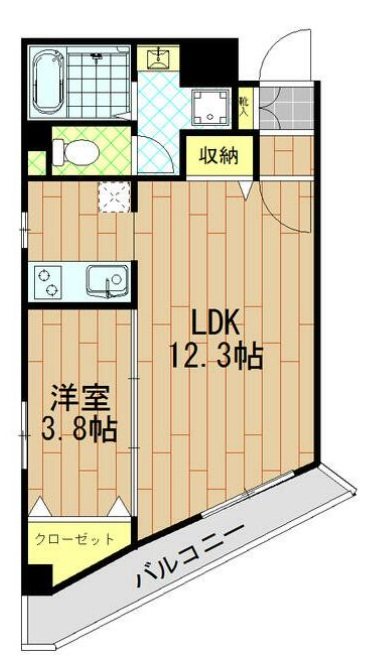 ショコラヒルズ 201号室 間取り
