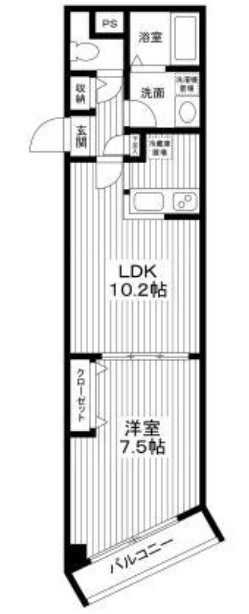 ショコラヒルズ 202号室 間取り