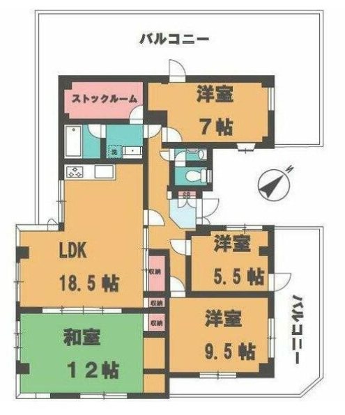 サンライズＦＭファーストマンション 401号室 間取り