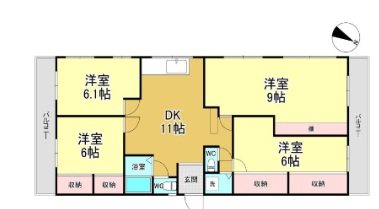 ニューパールハイツ 203号室 間取り