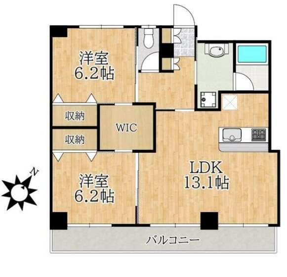 ライヴス行徳  402号室 間取り