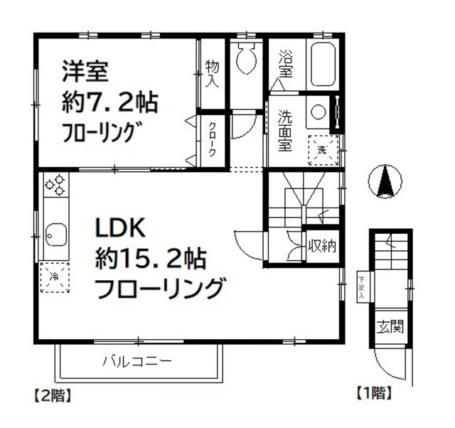 ストーリー B号室 間取り