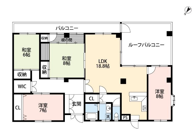 サンシティイワキ 303号室 間取り