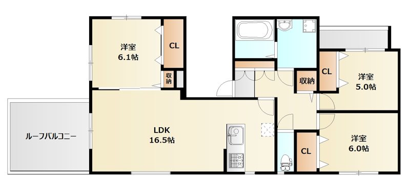 モンセラテ原木中山 302号室 間取り